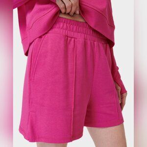 NWT Sweaty Betty After Class Shorts in Beet Pink